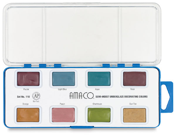 Open in modal - Amaco Lead-Free Semi-Moist Underglaze Sets - Set No. 110