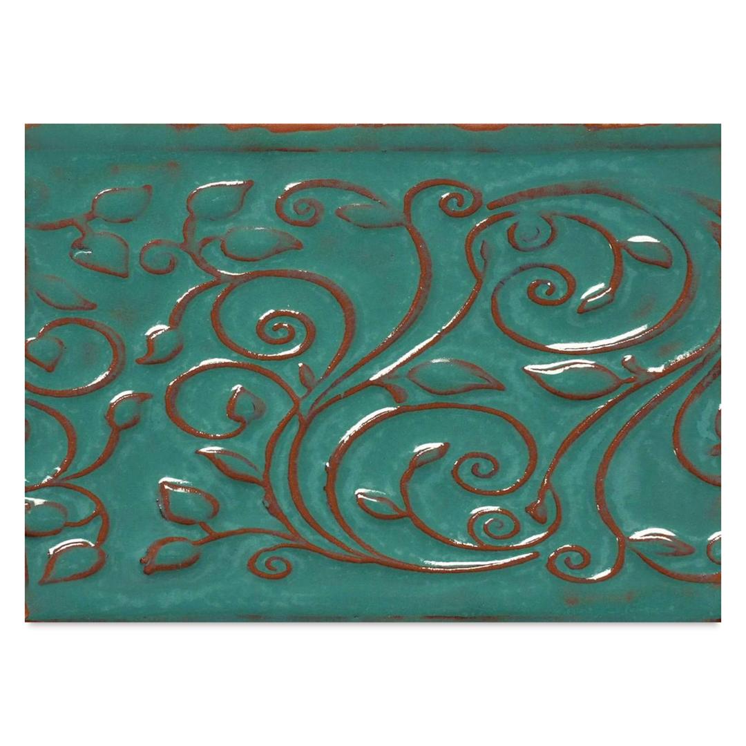 Open in modal - Amaco Opalescent Glaze - Aquamarine, finished example