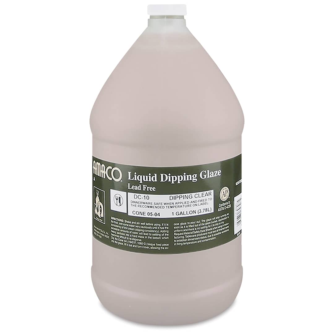 Open in modal - Amaco Lead-Free Dipping Glaze - Clear, Gallon