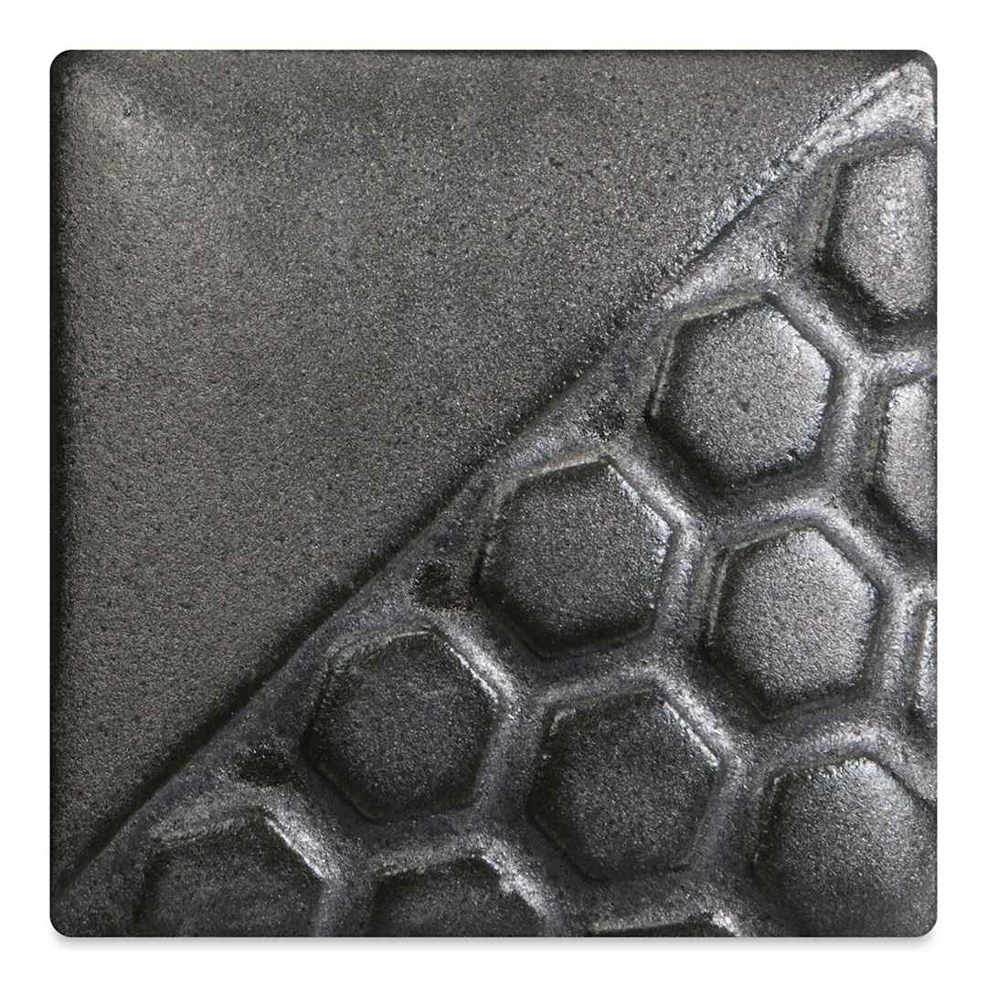 Open in modal - Mayco Elements Glaze - Burnished Steel, fired at cone 06 oxidation