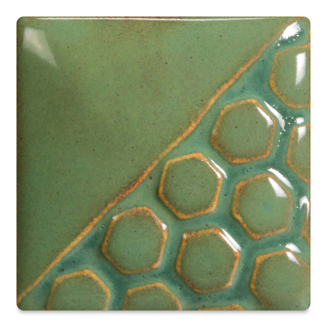 Open in modal - Mayco Elements Glaze - Turtle Shell, fired at cone 06 oxidation