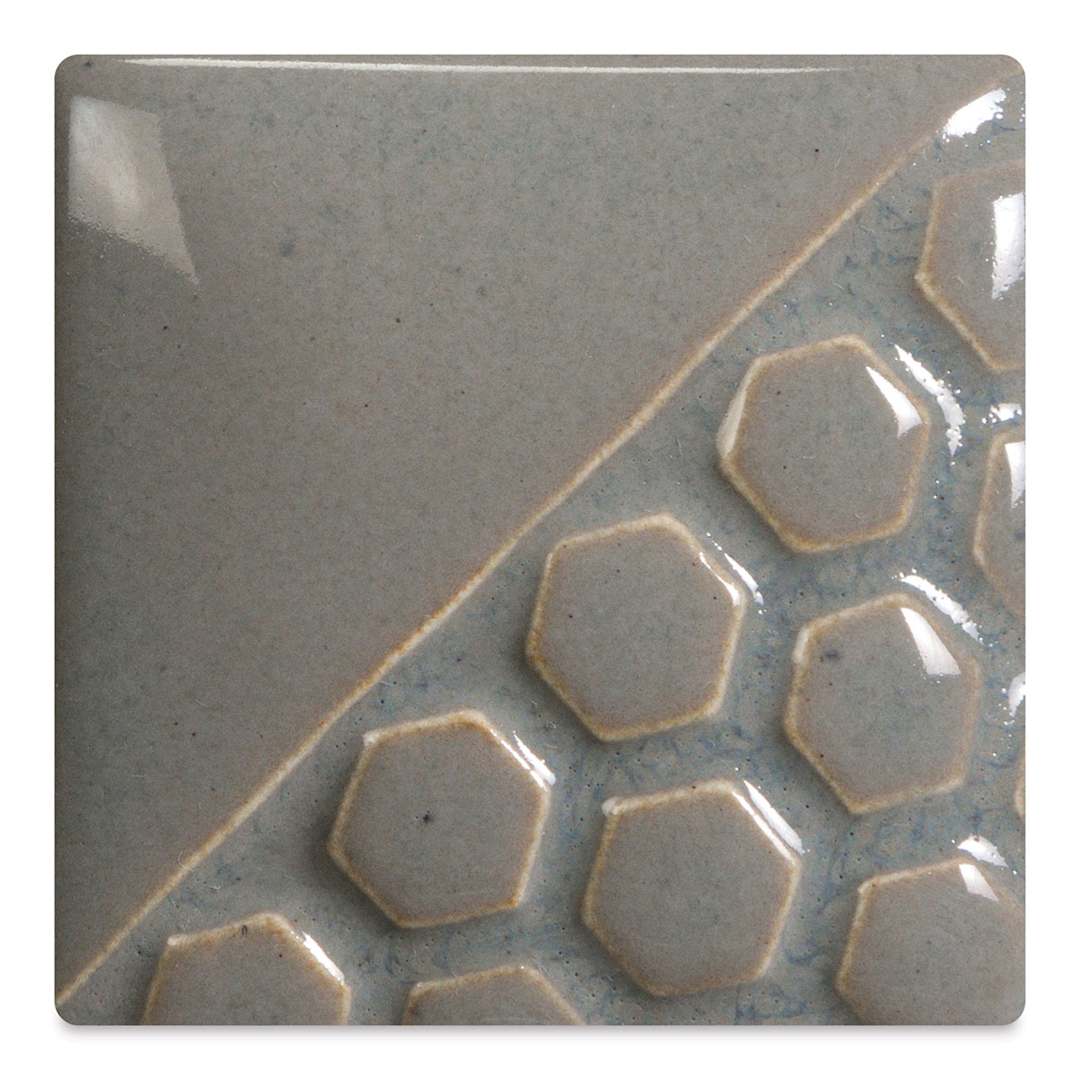 Open in modal - Mayco Elements Glaze - Rain Cloud, fired at cone 06 oxidation