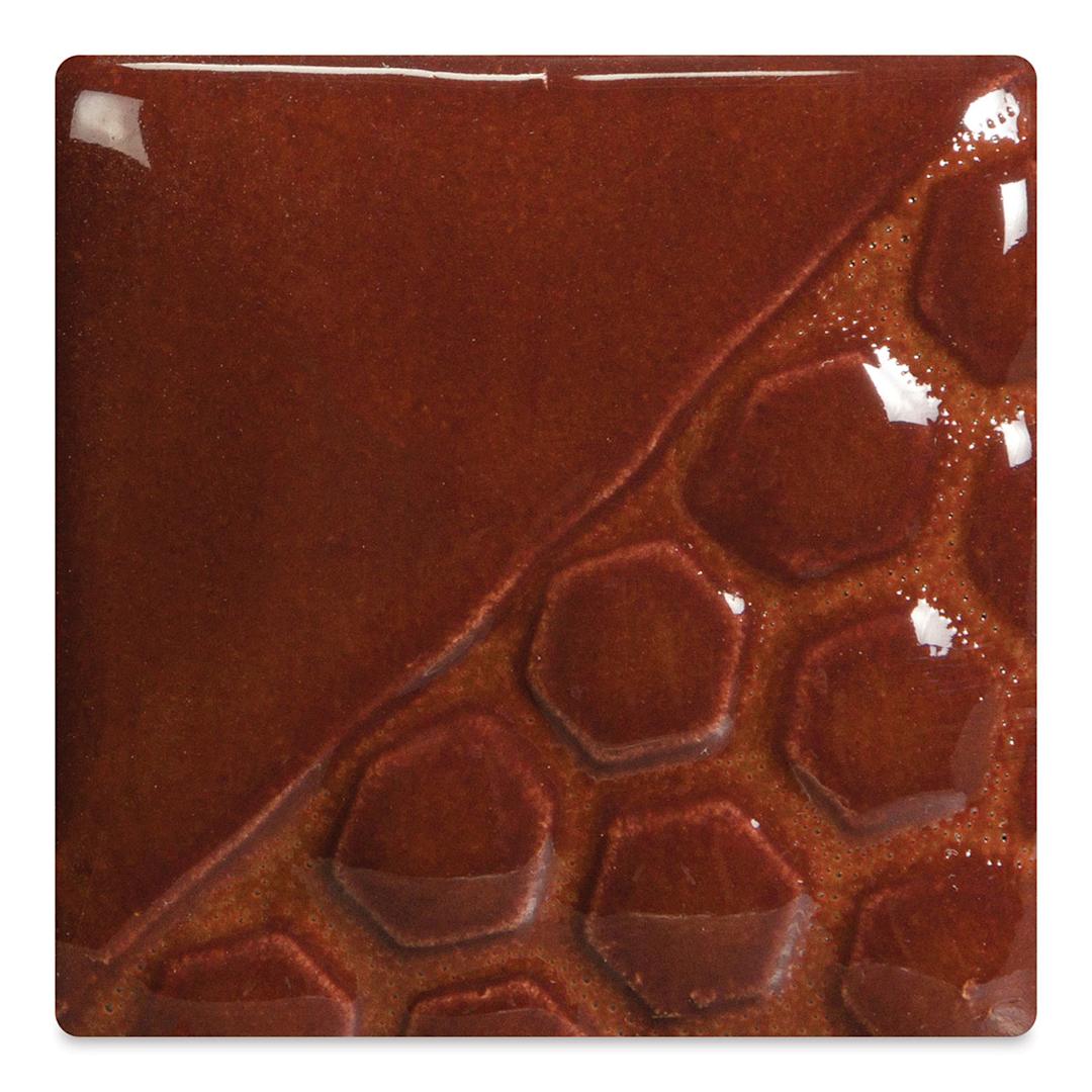 Open in modal - Mayco Elements Glaze - Rust Red, fired at cone 06 oxidation