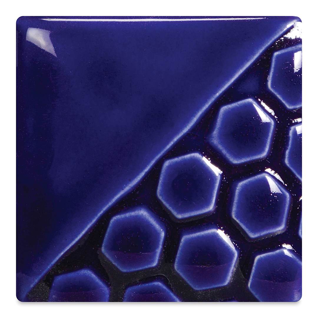Open in modal - Mayco Elements Glaze - Mirror Blue, fired at cone 06 oxidation