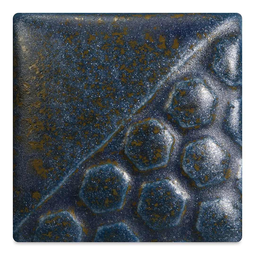 Open in modal - Mayco Elements Glaze - Stormy Blue, fired at cone 06 oxidation