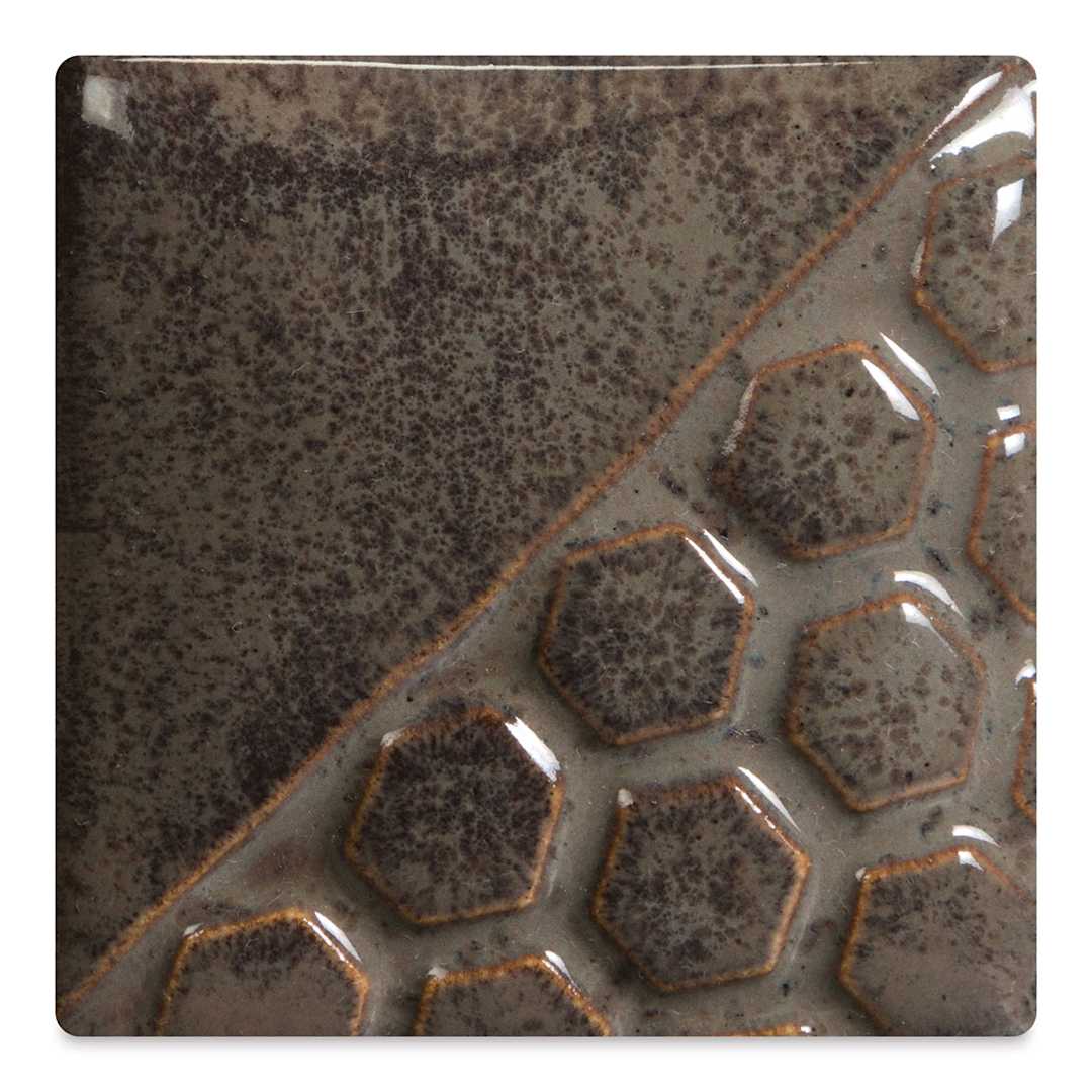 Open in modal - Mayco Elements Glaze - Dark Amethyst, fired at cone 06 oxidation