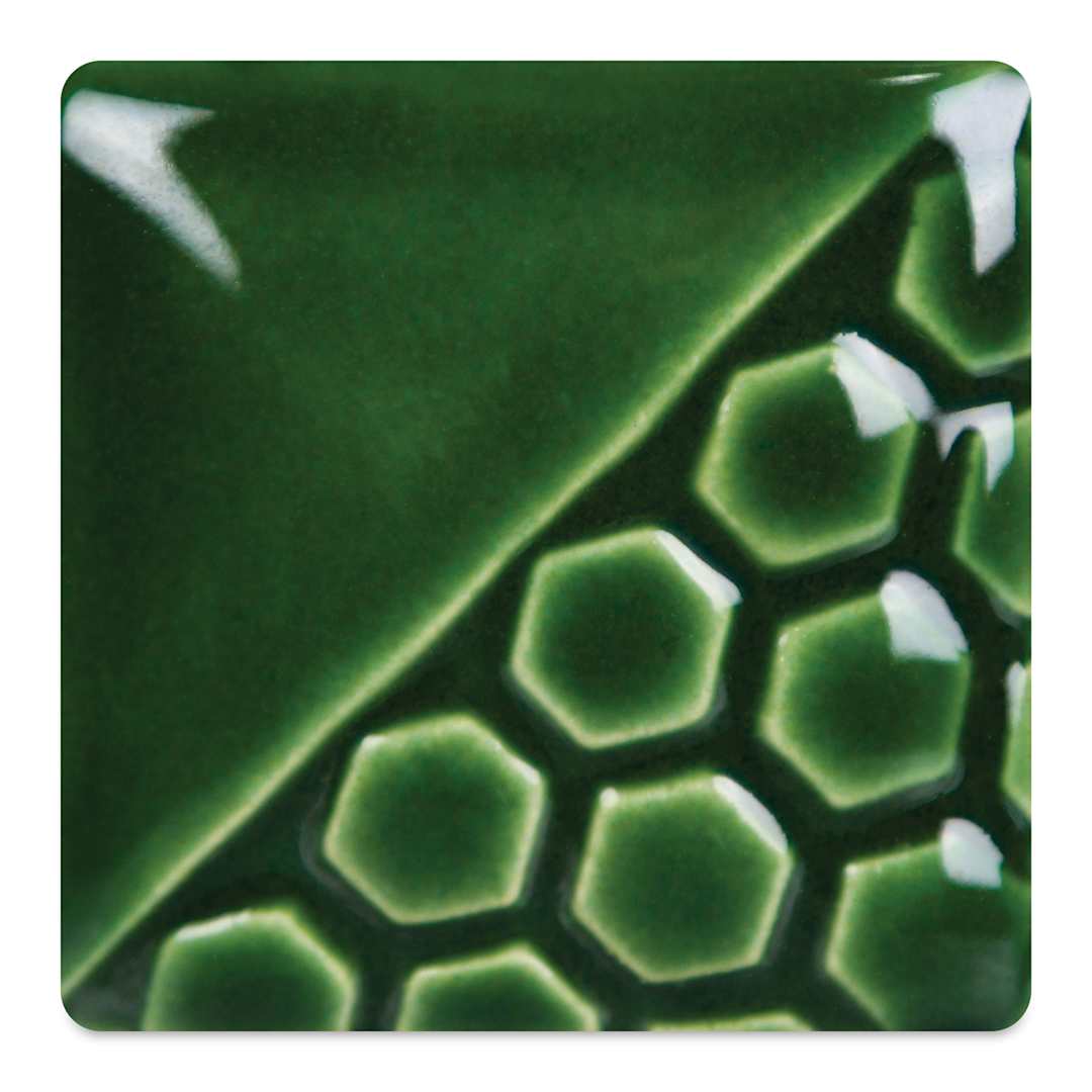 Open in modal - Mayco Elements Glaze - Holiday Green, fired at cone 06 oxidation