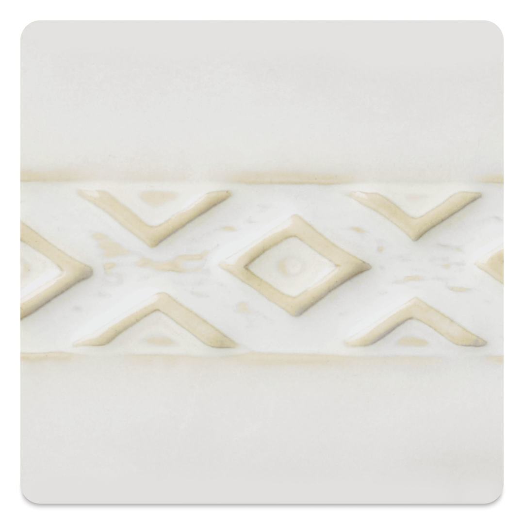 Open in modal - Amaco Potter's Choice Glaze - Honey Flux - finished example, close-up