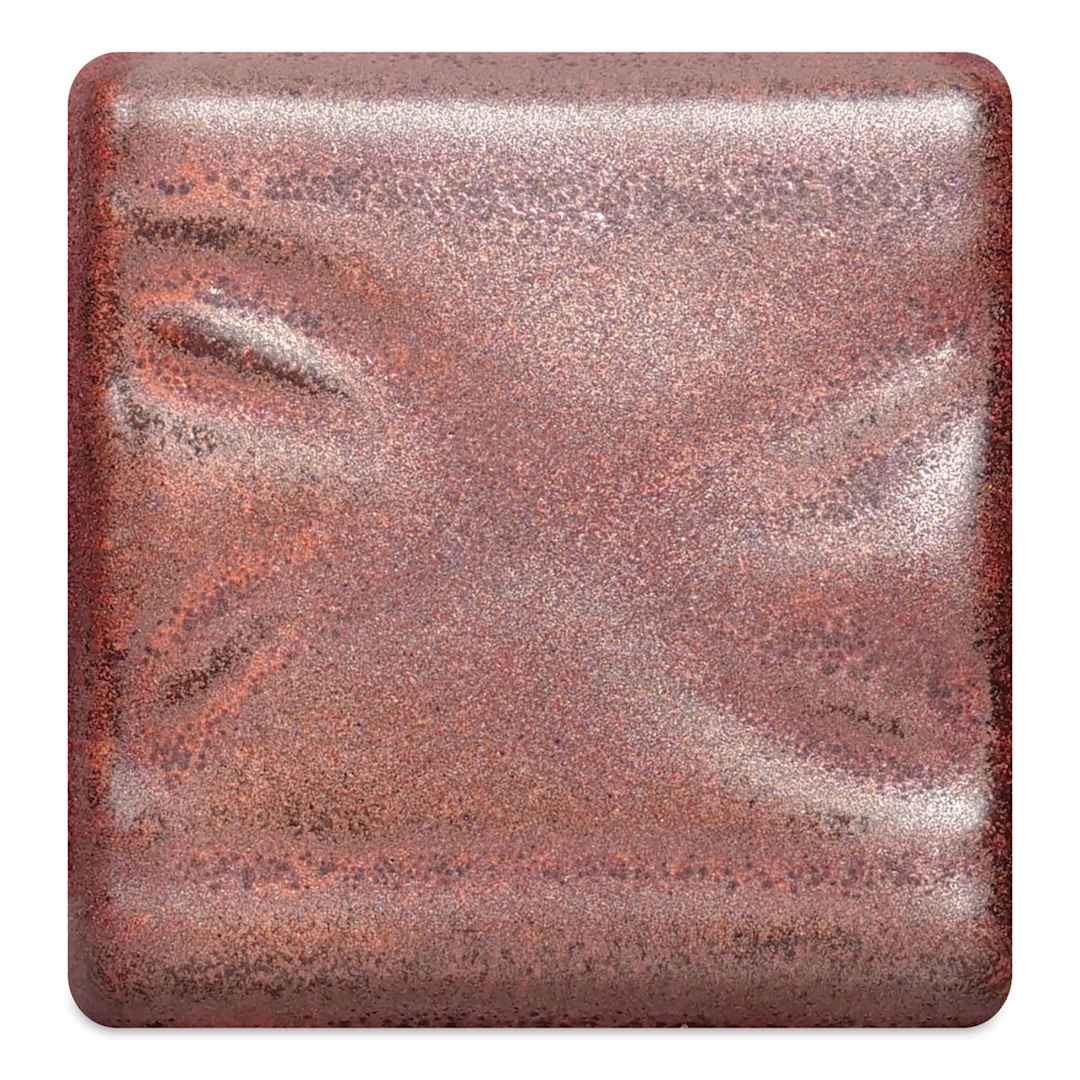 Open in modal - Amaco Potter's Choice Glaze - Ancient Copper, PC-56 - fired to Cone 5