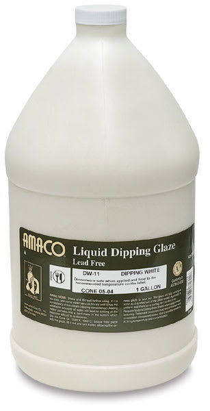 Open in modal - Amaco Lead-Free Dipping Glaze - White, Gallon