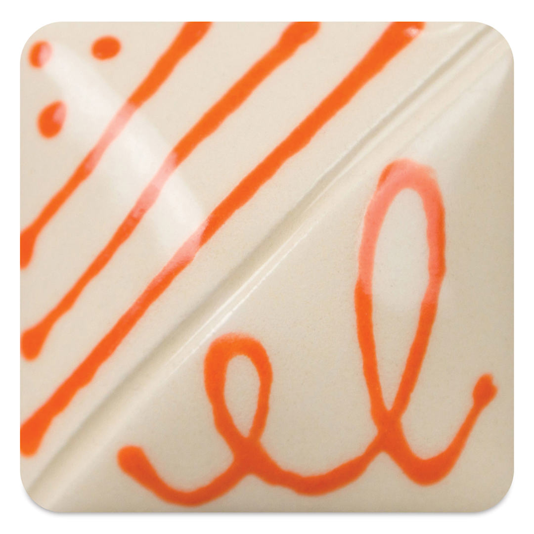 Open in modal - Mayco Designer Liners - Orange fired to cone 06 oxidation