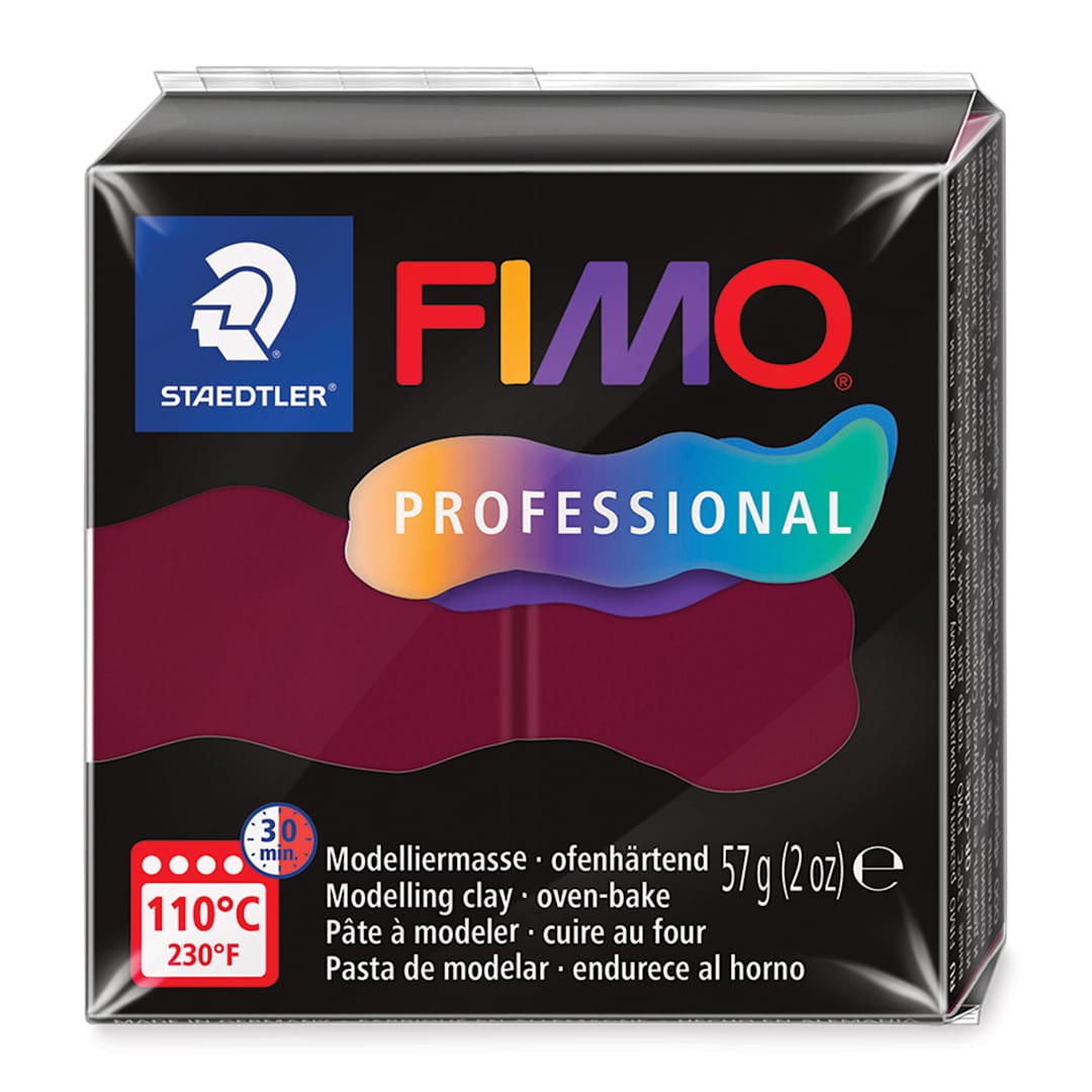 Open in modal - Staedtler Fimo Professional Polymer Clay - Bordeaux, 2 oz, packaging