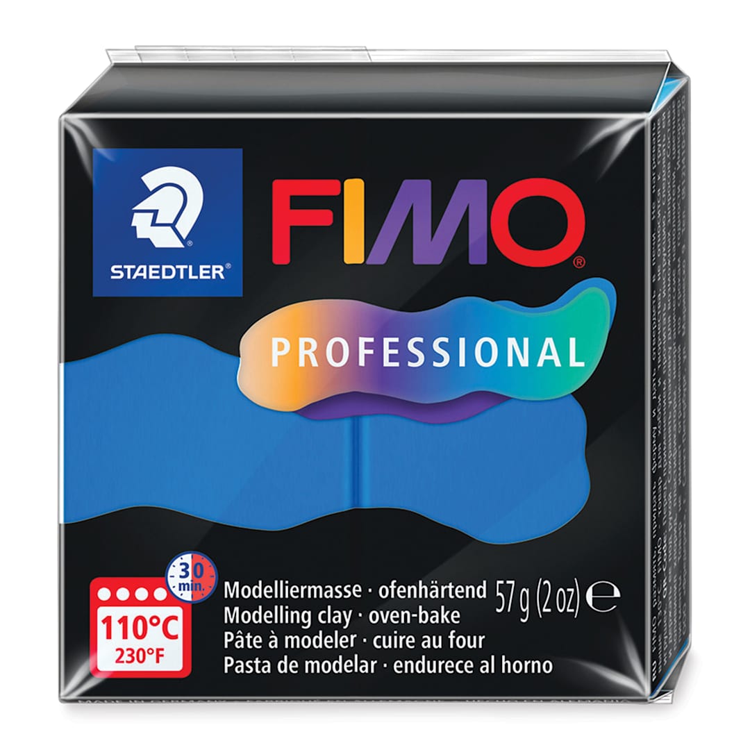 Open in modal - Staedtler Fimo Professional Polymer Clay - True Blue, 2 oz, packaging