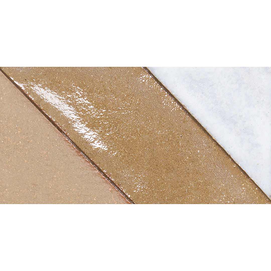 Open in modal - Amaco No. 58 Warm Brown Stoneware Clay with Bisque, Clear Glaze, and White Glaze 