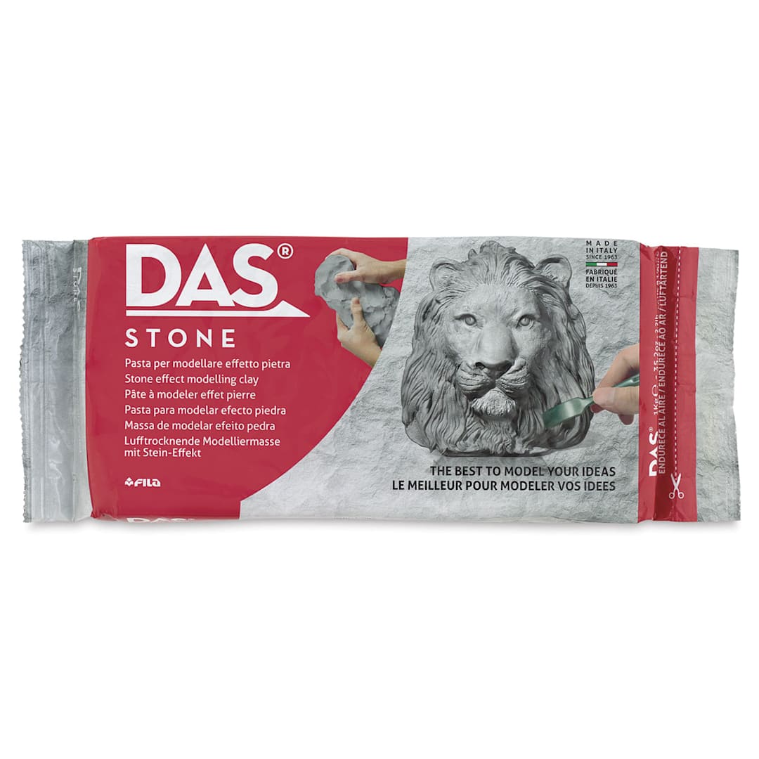 Open in modal - DAS Modeling Clay - Stone, 2.2 lb - front of packaging