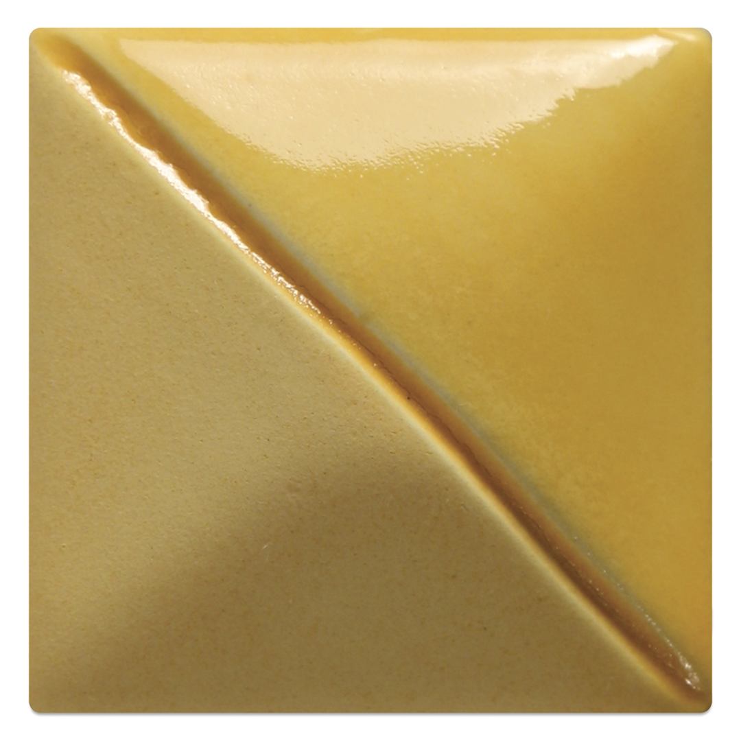 Open in modal - Mayco Fundamentals Underglaze - Squash Yellow - fired at cone 06 oxidation