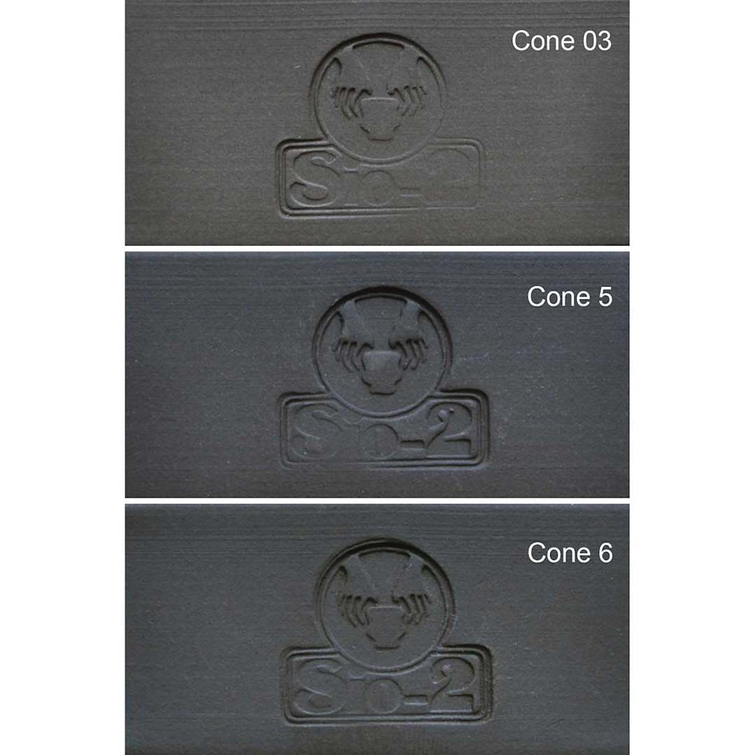 Open in modal - Sio-2 PRNI Black Stoneware Clay - fired to Cone 03, Cone 5, and cone 6