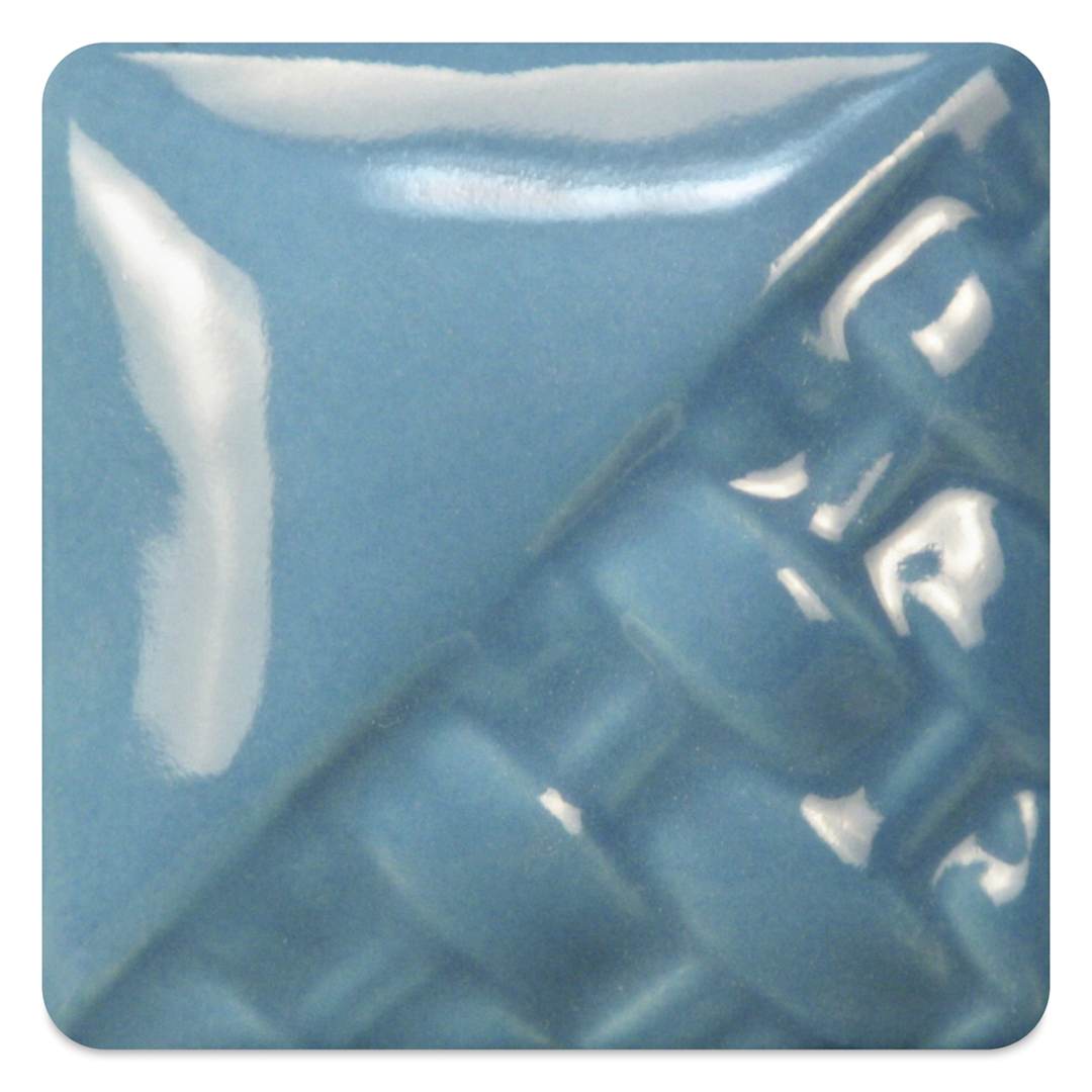 Open in modal - Mayco Stoneware Gloss Glaze - Bright Blue Gloss fired to cone 6 oxidation