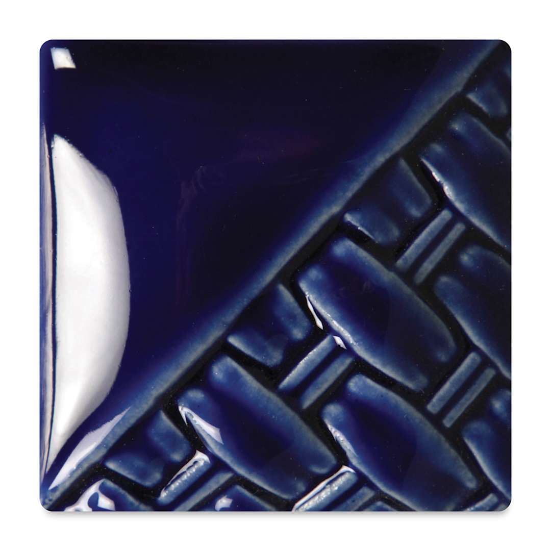 Open in modal - Mayco Stoneware Classic Glaze - Sapphire, fired at cone 6 oxidation