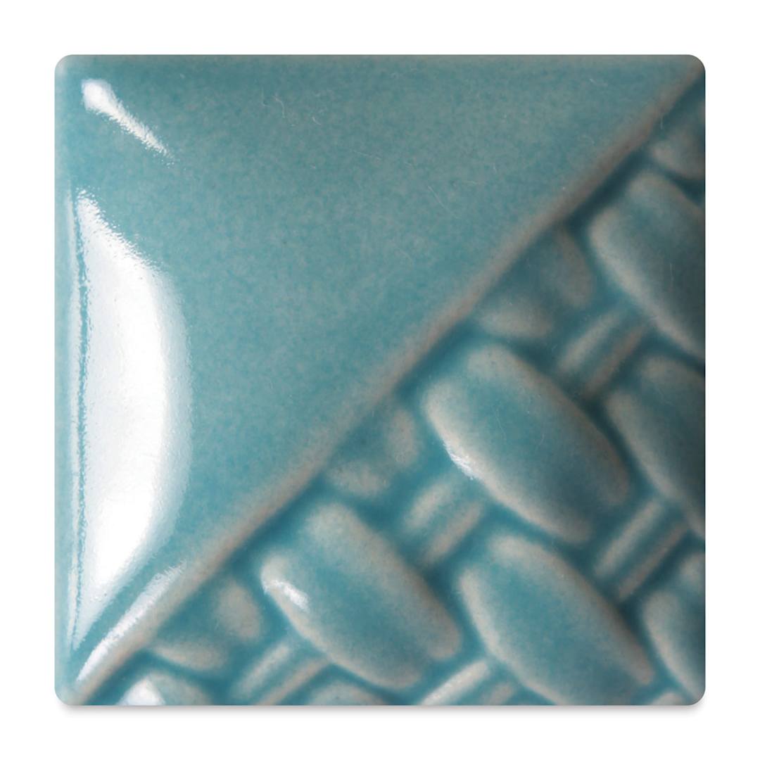 Open in modal - Mayco Stoneware Classic Glaze - Glacier Blue, fired at cone 6 oxidation