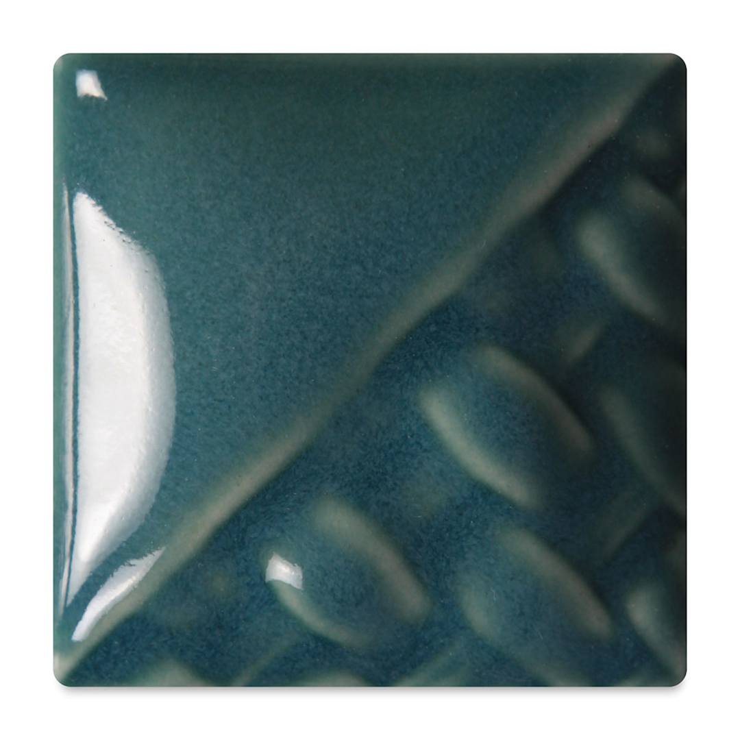 Open in modal - Mayco Stoneware Classic Glaze - Peacock, fired at cone 6 oxidation