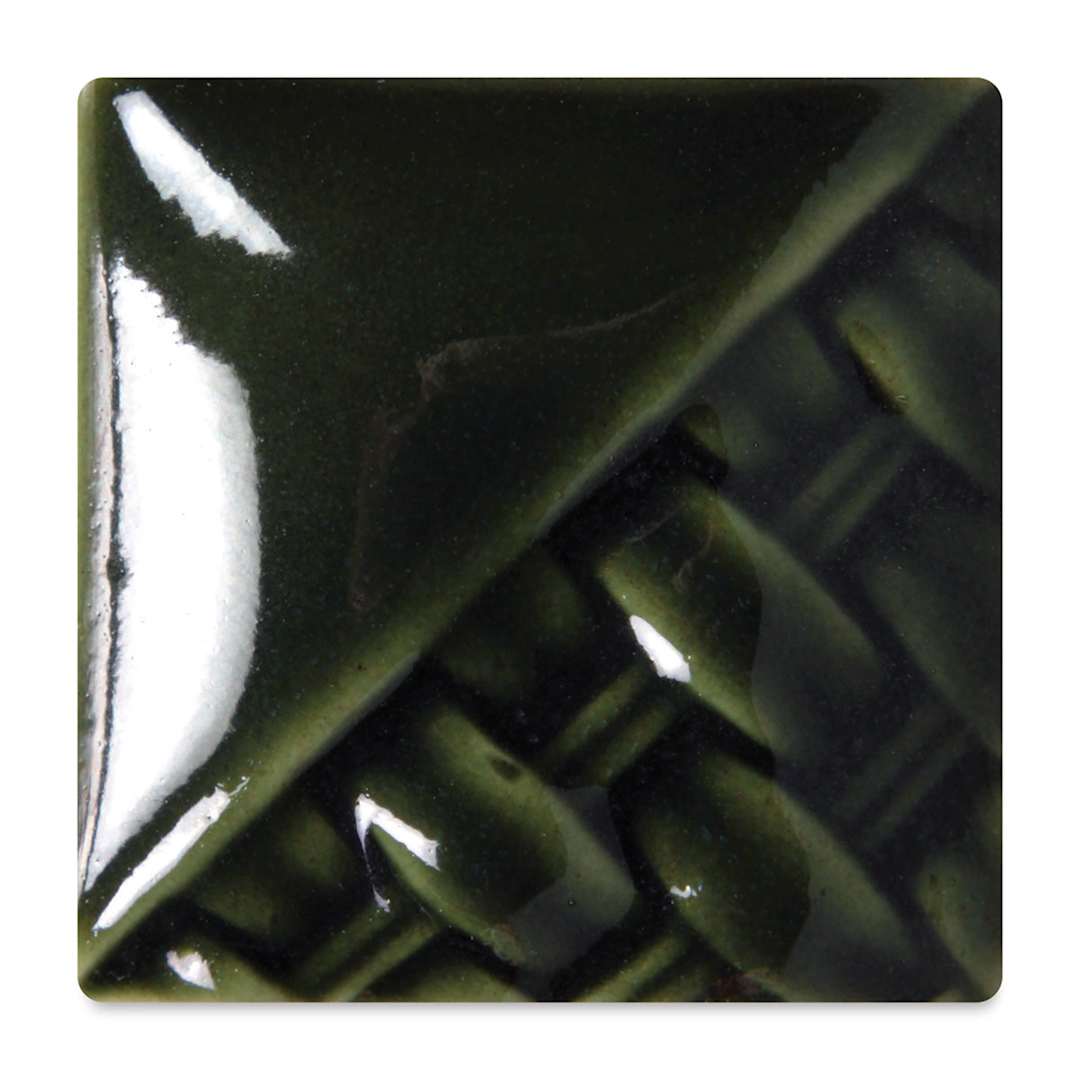 Open in modal - Mayco Stoneware Classic Glaze - Emerald, fired at cone 6 oxidation