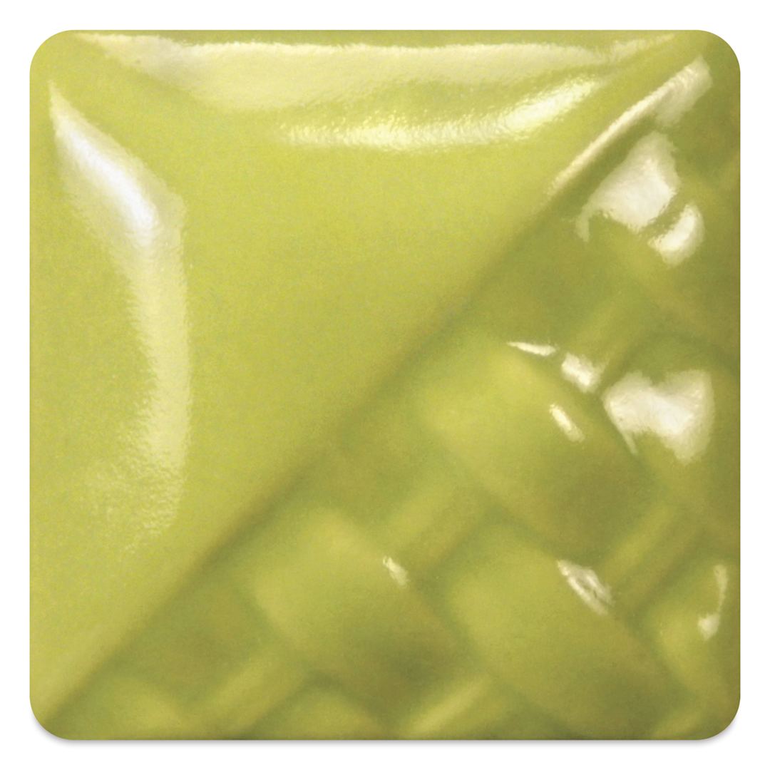 Open in modal - Mayco Stoneware Gloss Glaze - Bright Green fired to cone 6 oxidation