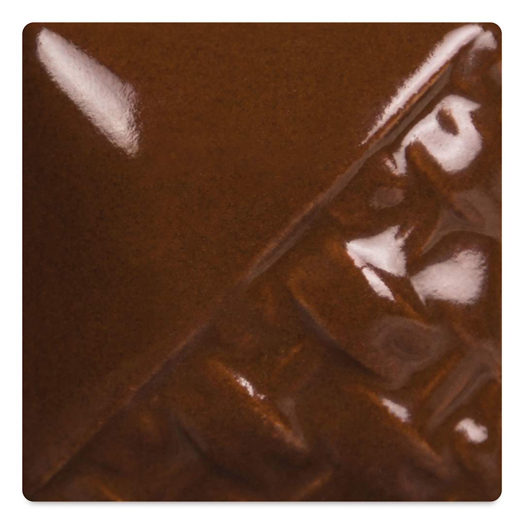 Open in modal - Mayco Stoneware Gloss Glaze - Brown Gloss fired to cone 6 oxidation