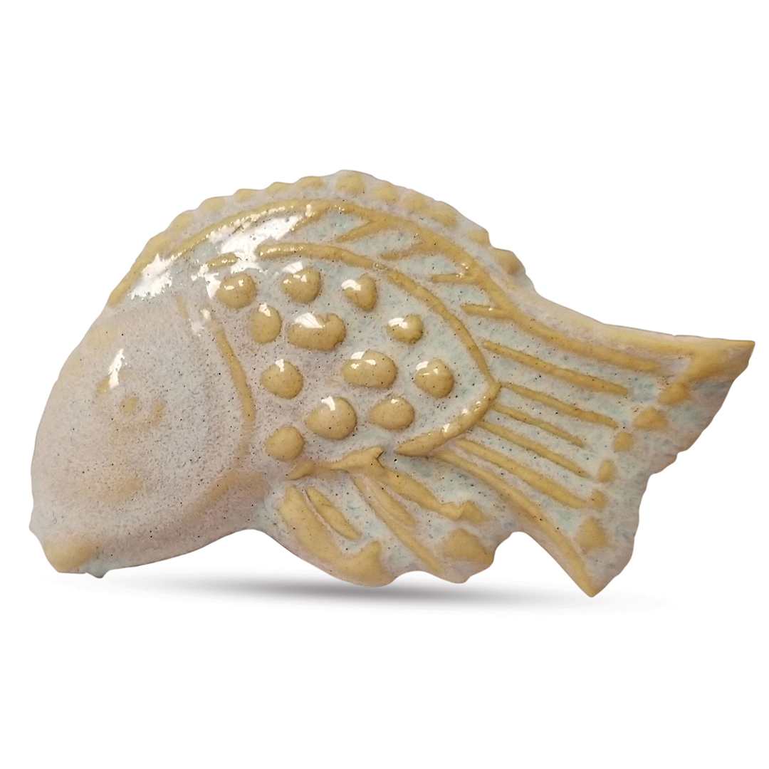 Open in modal - Spectrum Floating Glaze - Pearl White - finished fish example