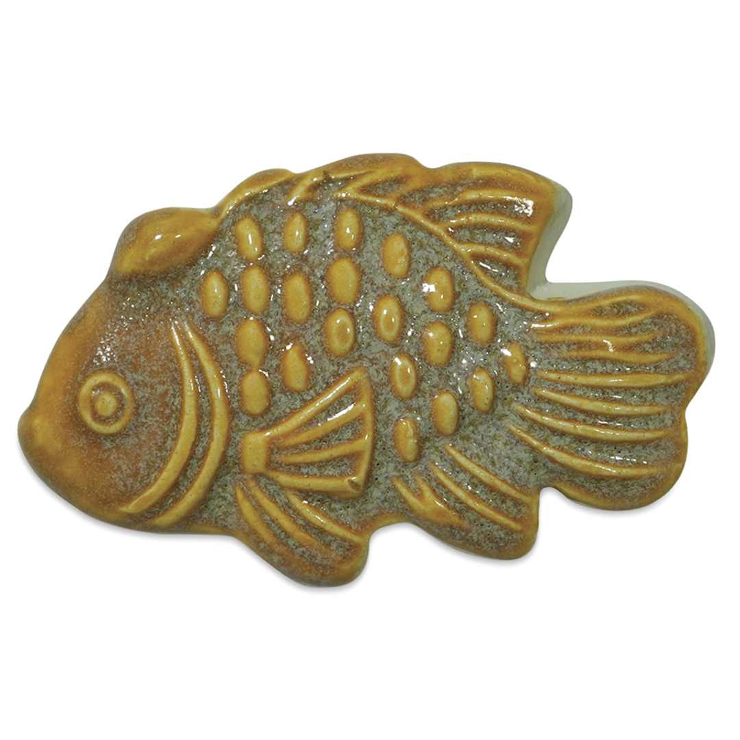 Open in modal - Spectrum Floating Glaze - Fuzzy Peach - finished fish example