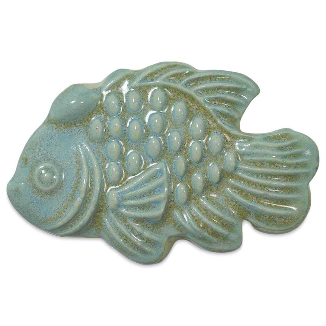 Open in modal - Spectrum Floating Glaze - Spanish Moss - finished fish example