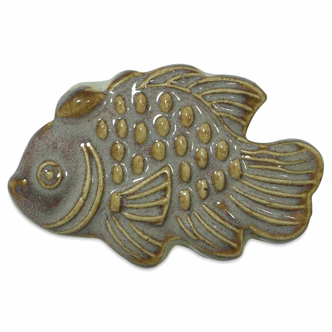 Open in modal - Spectrum Floating Glaze - Ginger - finished fish example