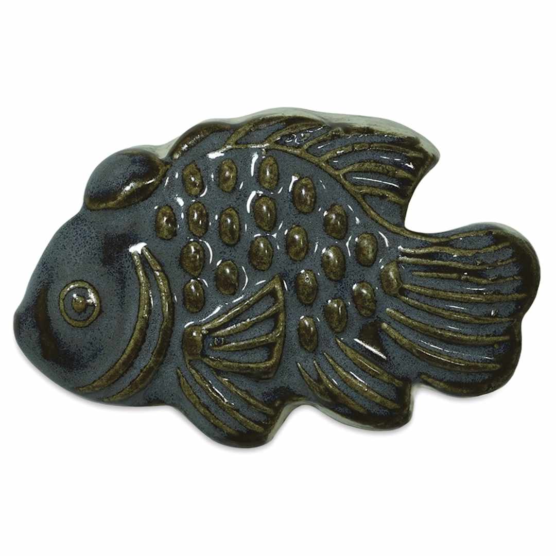 Open in modal - Spectrum Floating Glaze - Tapenade - finished fish example