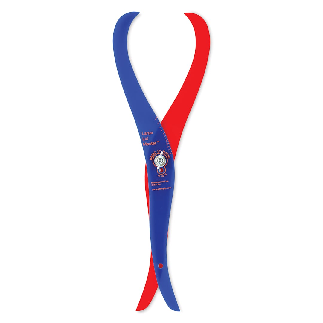 Open in modal - Giffin Grip Lid Master Caliper - Large, Red/Blue