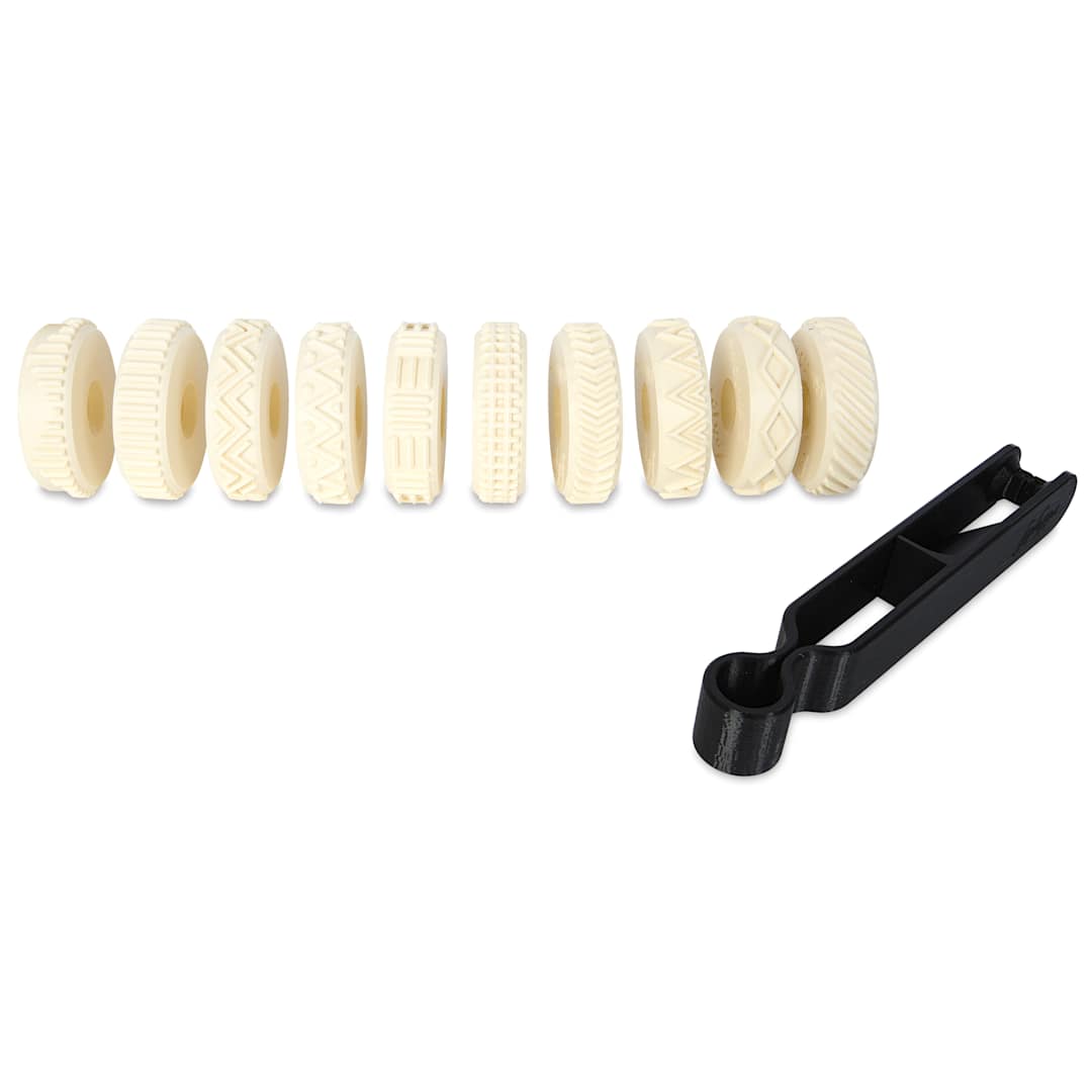 Open in modal - Spectrum Stamp Rollers - Embossed Lines, Set of 11