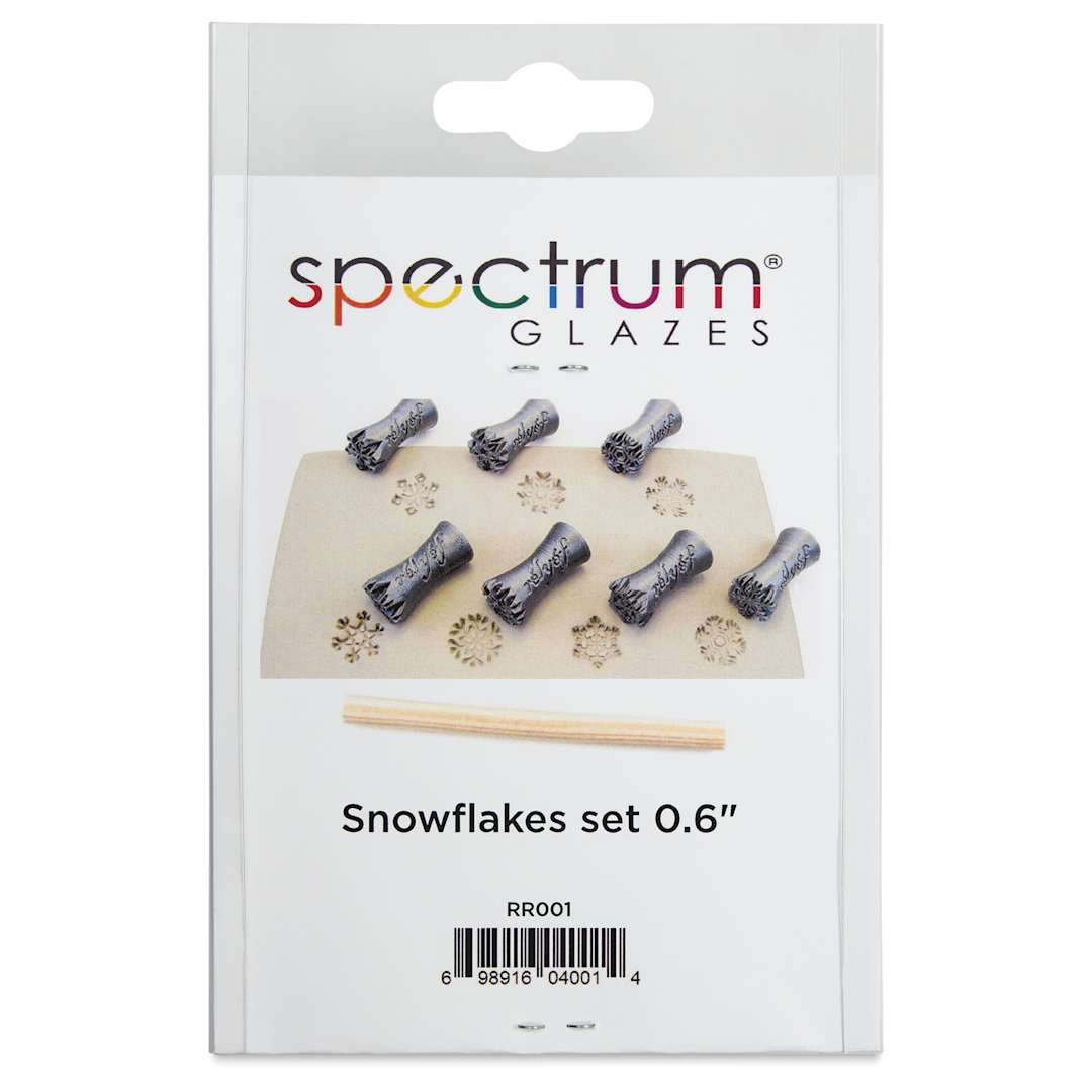 Open in modal - Spectrum Stamps - Snowflakes, Small, Set of 7 - front of packaging