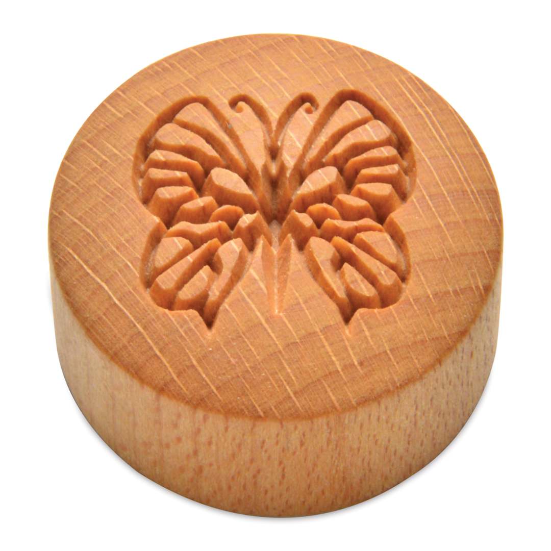 Open in modal - MKM Pottery Tools Curve Top Stamp - Butterfly