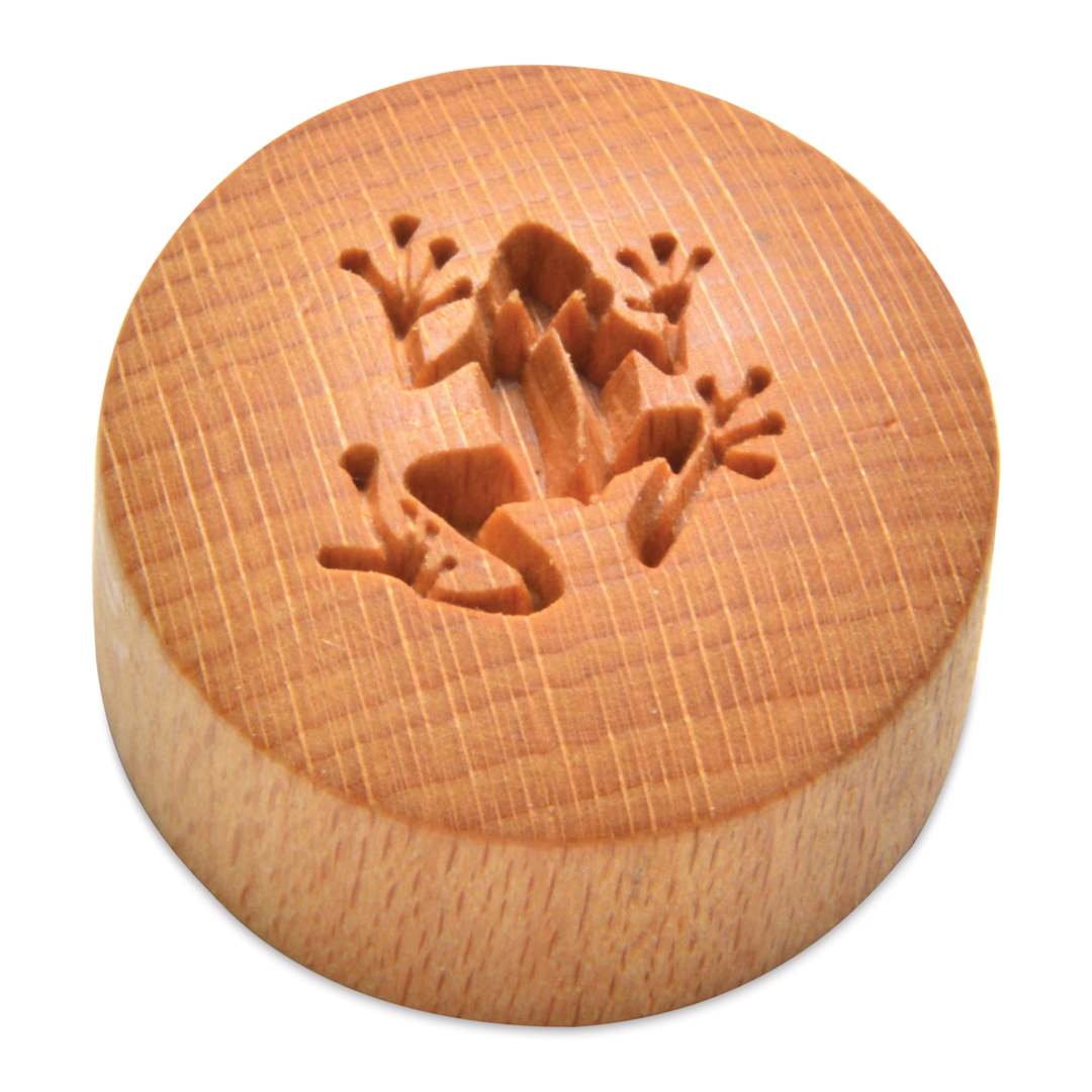 Open in modal - MKM Pottery Tools Curve Top Stamp - Frog