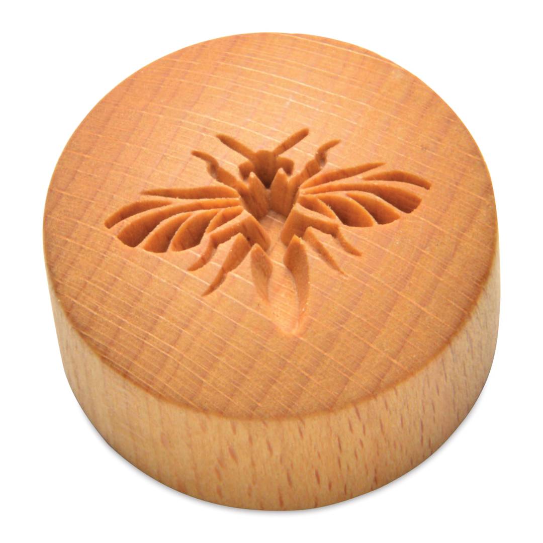 Open in modal - MKM Pottery Tools Curve Top Stamp - Bee