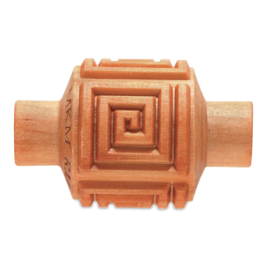 Open in modal - MKM Pottery Tools Handle Roller - Medium, Square Spiral