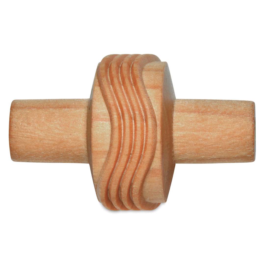 Open in modal - MKM Pottery Tools Small Handle Roller - Wavy Lines