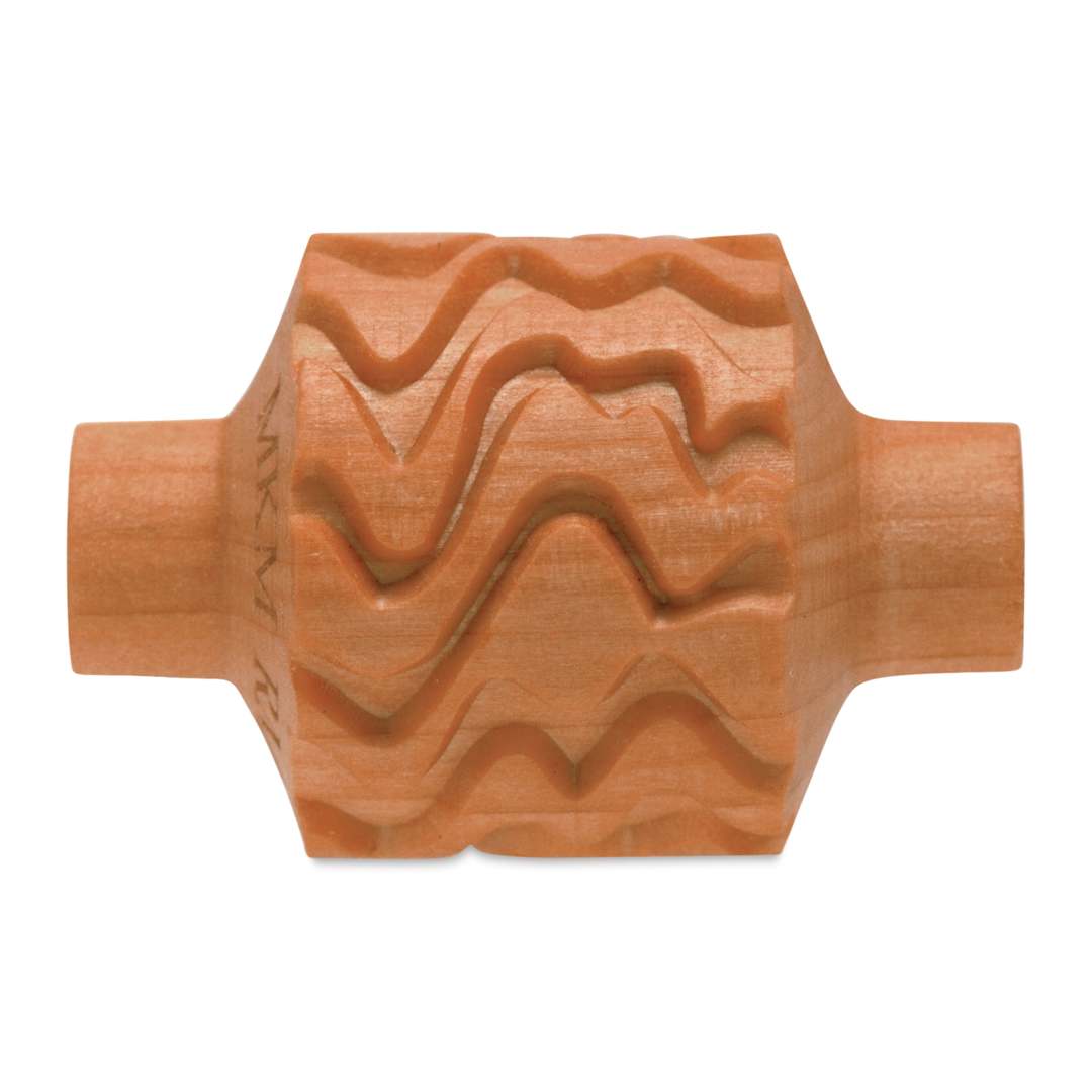 Open in modal - MKM Pottery Tools Medium Handle Roller - Curvy Zebra