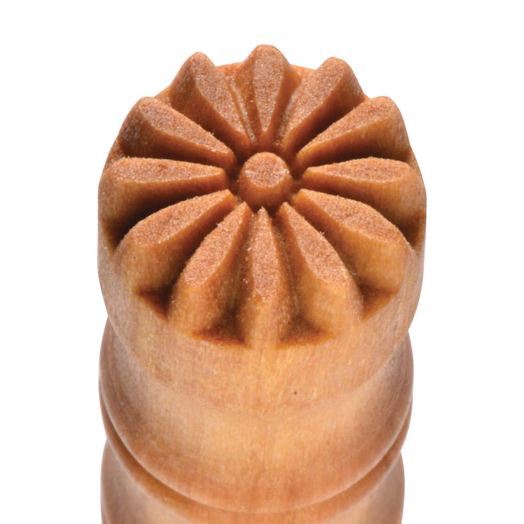 Open in modal - MKM Pottery Tools Round Stamp - SCS-004, Daisy, Small