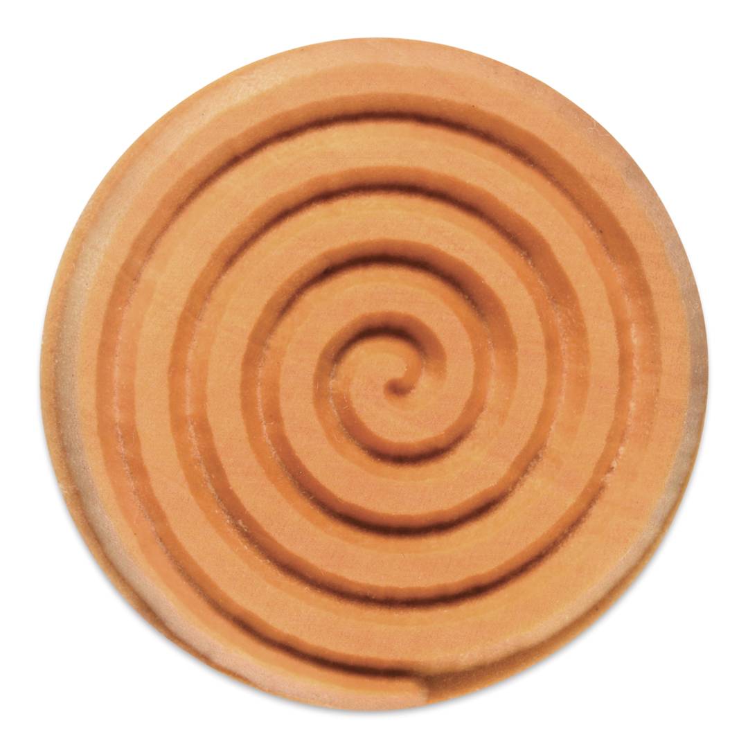 Open in modal - MKM Pottery Tools Round Stamp - SCL-006, Spiral, Large