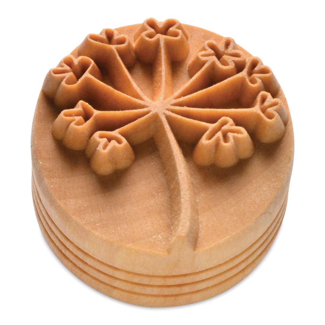 Open in modal - MKM Pottery Tools Round Stamp - SCL-098, Common Milkweed, Large