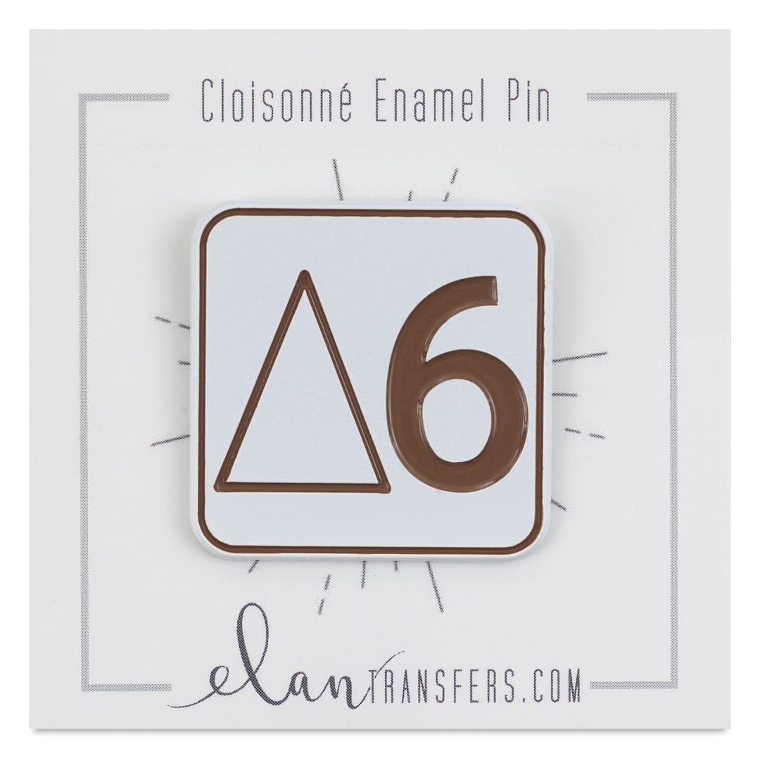 Open in modal - Elan Transfers Enamel Pin - Cone 6 pinned to front of packaging