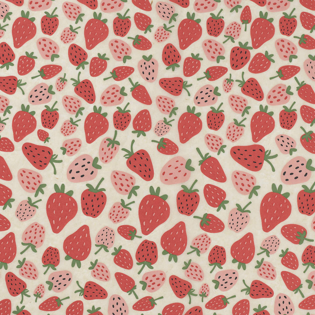 Open in modal - Elan Transfers Underglaze Transfer Sheet - Strawberries, Assorted Colors - close-up