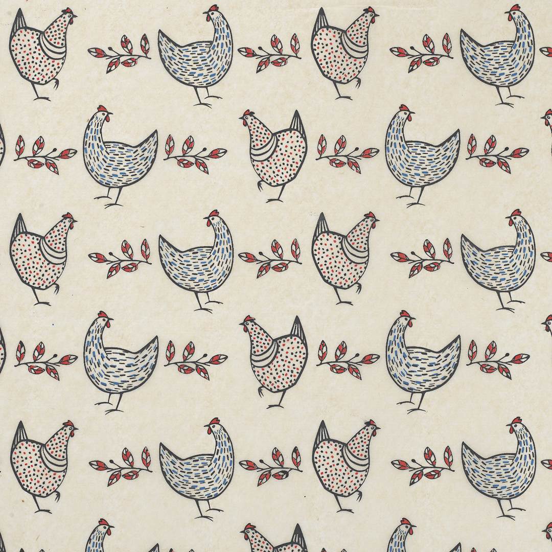 Open in modal - Elan Transfers Underglaze Transfer Sheet - Chickens - close-up