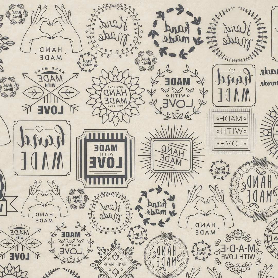 Open in modal - Elan Transfers Underglaze Transfer Sheet - Handmade, Black - close-up