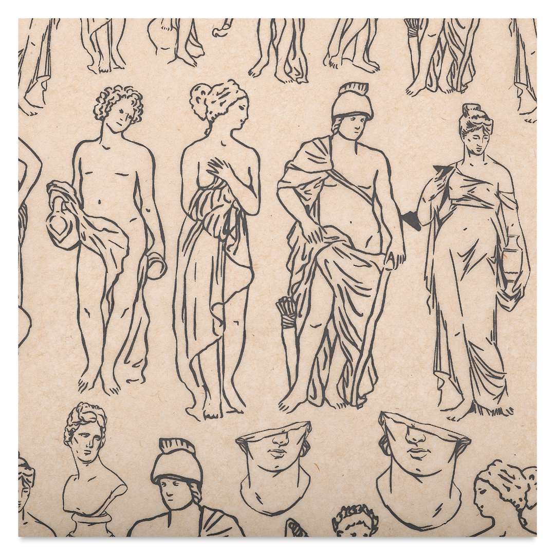 Open in modal - Elan Transfers Underglaze Transfer Sheet - Idols, Assorted Colors close up
